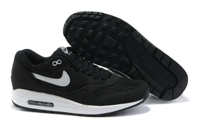 Mens Nike Air Max 87 Black White Shoes